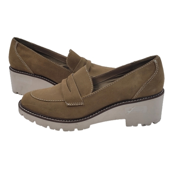 Blondo Tan Dulce Suede Waterproof Penny Loafer Size 11 - Picture 1 of 14